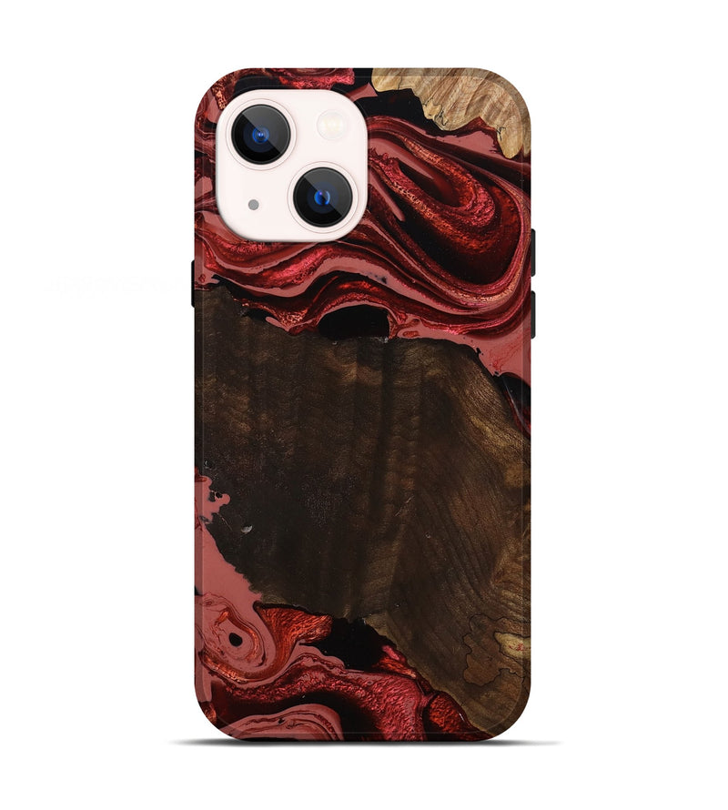 iPhone 13 Wood Live Edge Phone Case - Beyonce (Red, 799698)