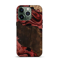 iPhone 13 Pro Wood Live Edge Phone Case - Beyonce (Red, 799698)