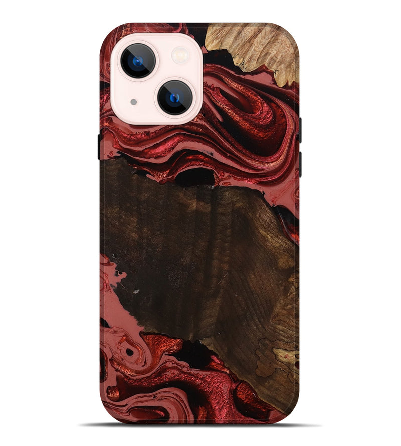 iPhone 14 Plus Wood Live Edge Phone Case - Beyonce (Red, 799698)