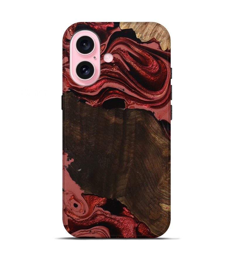 iPhone 17 Wood Live Edge Phone Case - Beyonce (Red, 799698)