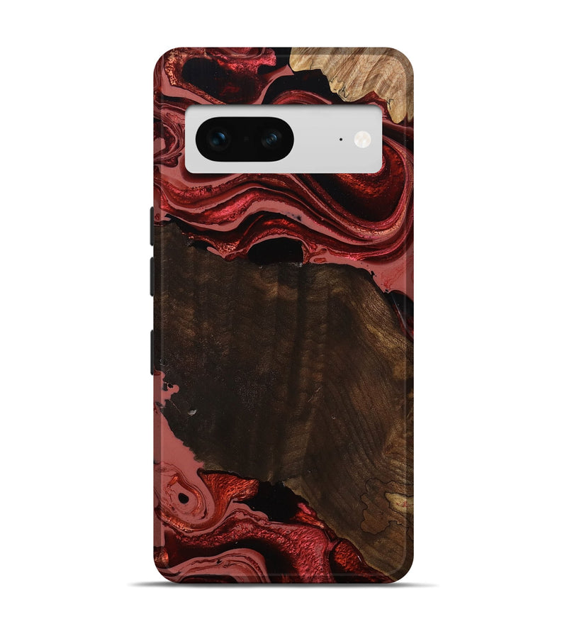 Pixel 7 Wood Live Edge Phone Case - Beyonce (Red, 799698)