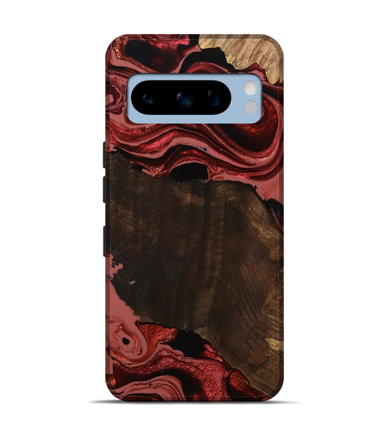 Pixel 8 Pro Wood Live Edge Phone Case - Beyonce (Red, 799698)