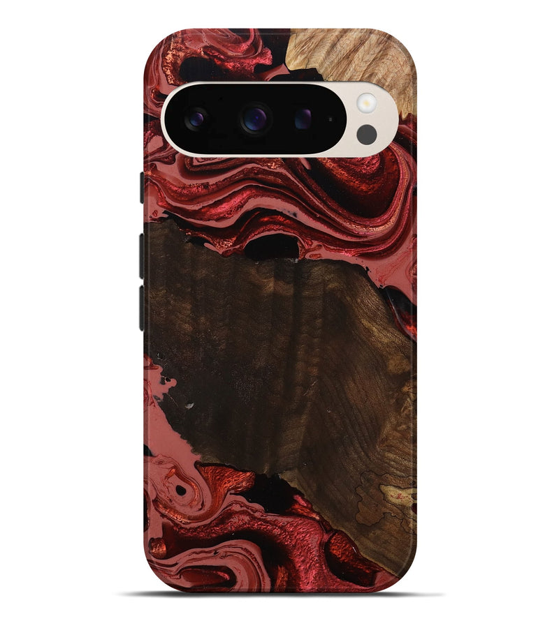 Pixel 9 Pro XL Wood Live Edge Phone Case - Beyonce (Red, 799698)