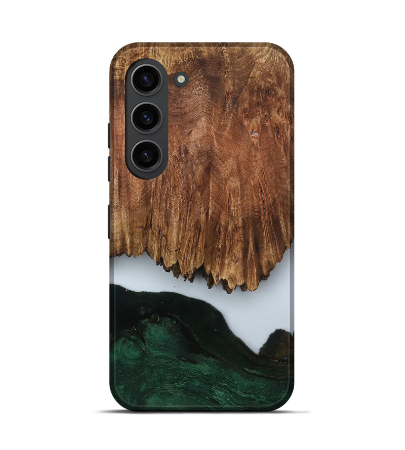 Galaxy S23 Wood Live Edge Phone Case - Nat (Clear, 799700)