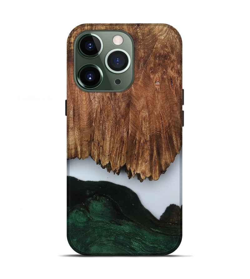 iPhone 13 Pro Wood Live Edge Phone Case - Nat (Clear, 799700)