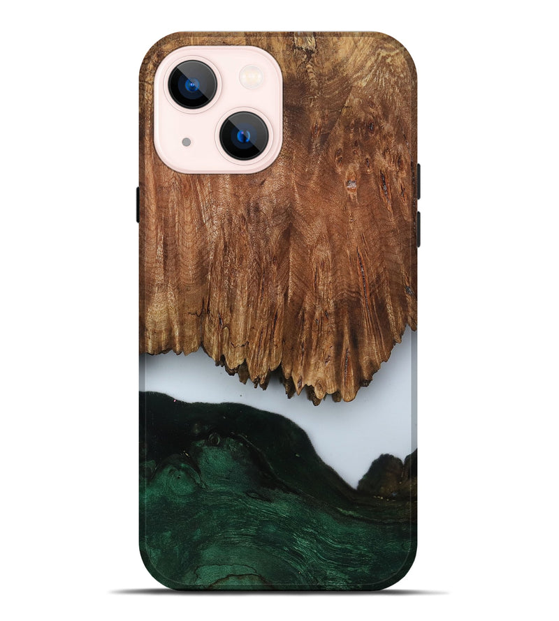 iPhone 14 Plus Wood Live Edge Phone Case - Nat (Clear, 799700)