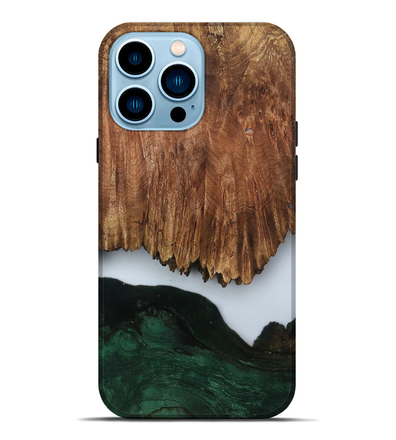 iPhone 14 Pro Max Wood Live Edge Phone Case - Nat (Clear, 799700)