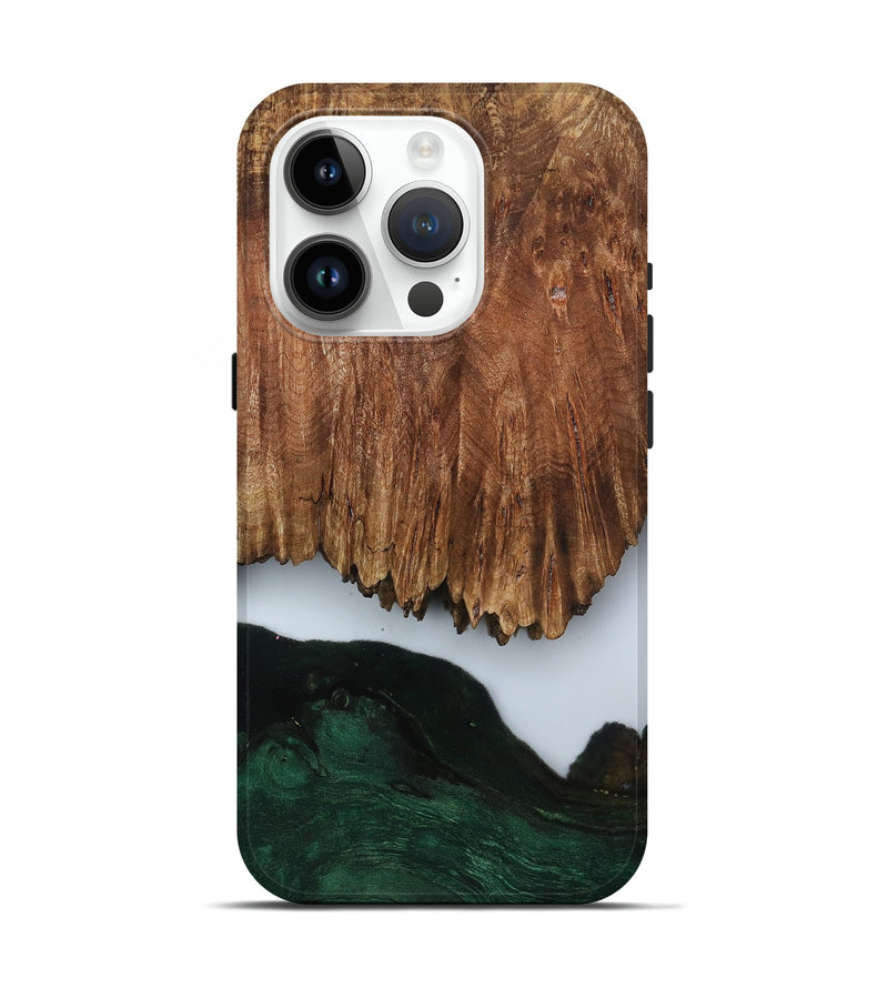 iPhone 15 Pro Wood Live Edge Phone Case - Nat (Clear, 799700)