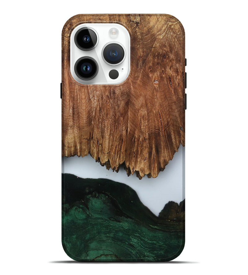 iPhone 15 Pro Max Wood Live Edge Phone Case - Nat (Clear, 799700)