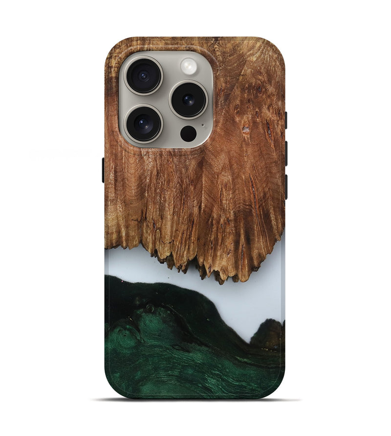 iPhone 16 Pro Wood Live Edge Phone Case - Nat (Clear, 799700)