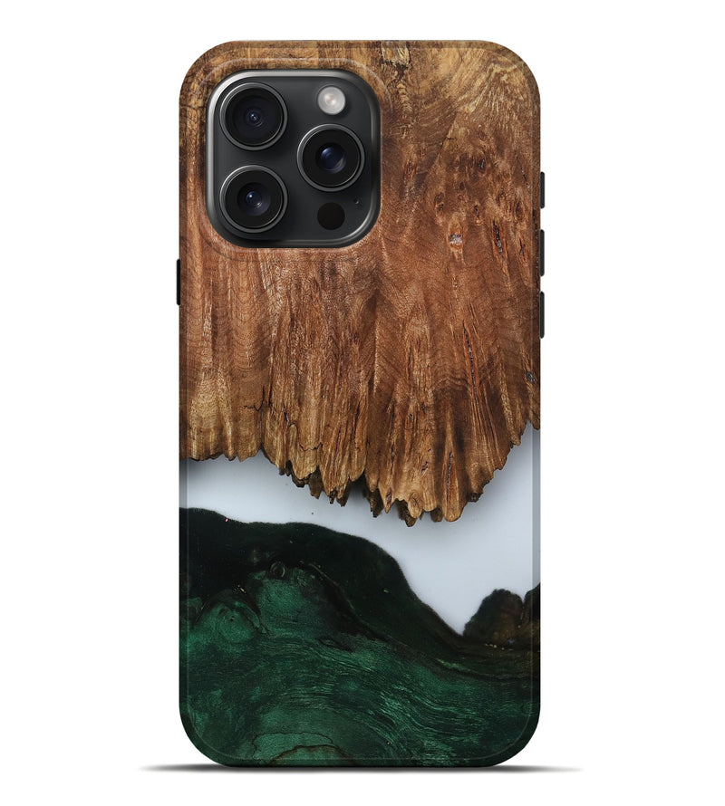 iPhone 16 Pro Max Wood Live Edge Phone Case - Nat (Clear, 799700)