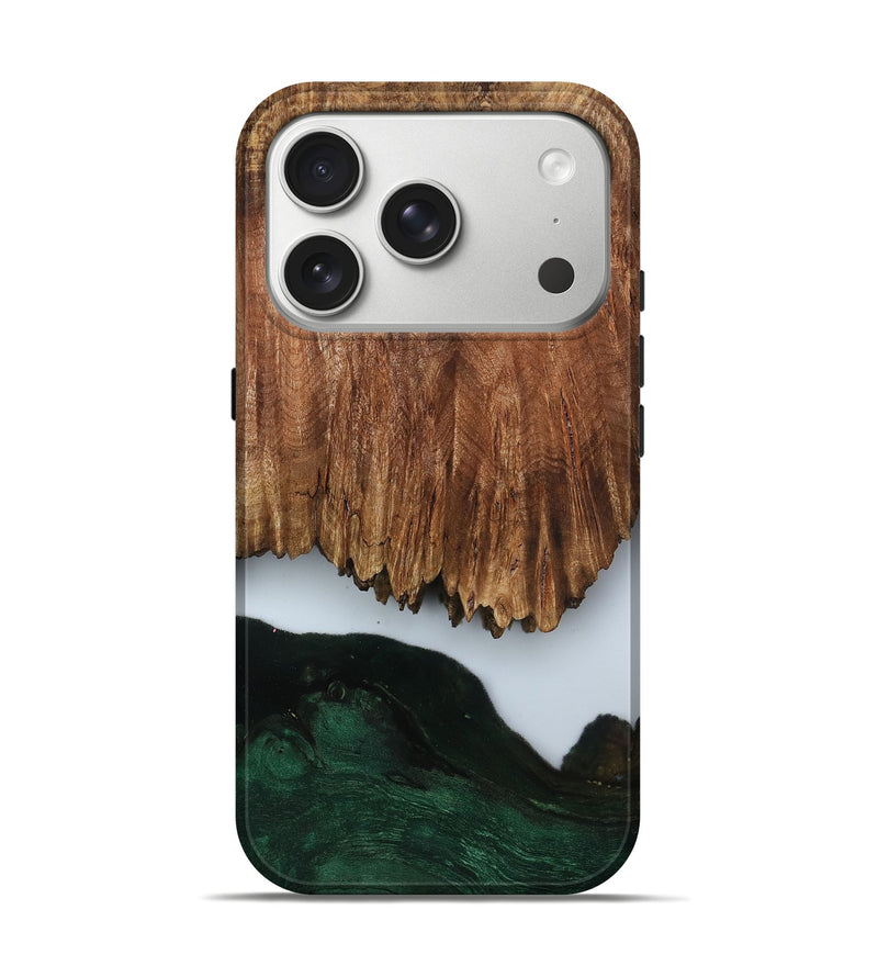 iPhone 17 Pro Wood Live Edge Phone Case - Nat (Clear, 799700)