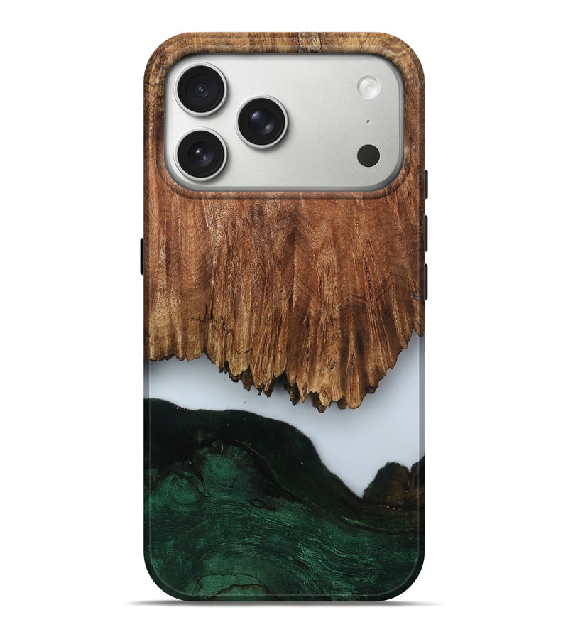 iPhone 17 Pro Max Wood Live Edge Phone Case - Nat (Clear, 799700)