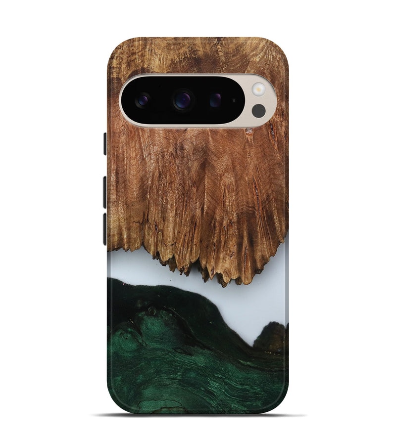 Pixel 9 Wood Live Edge Phone Case - Nat (Clear, 799700)
