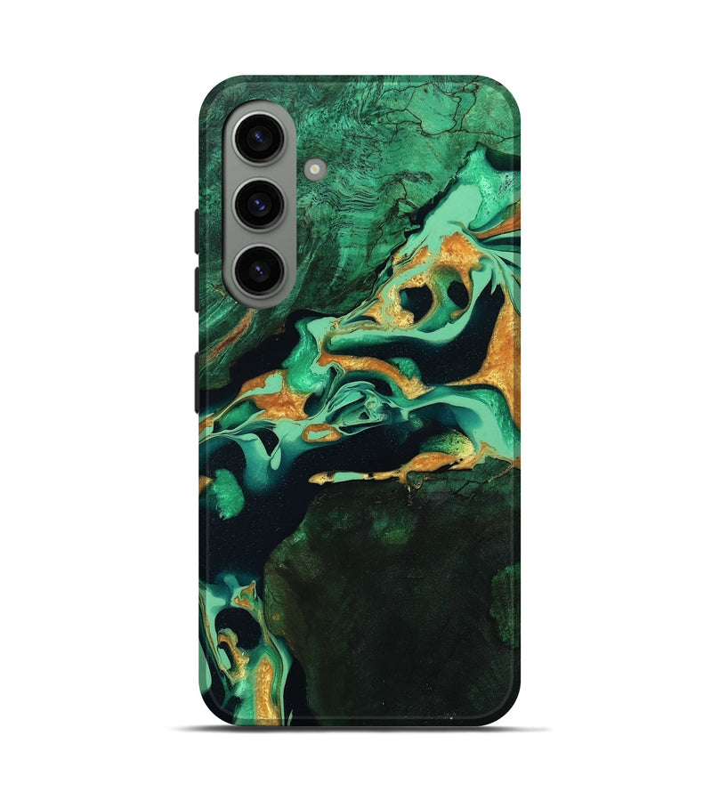 Galaxy S24 Wood Live Edge Phone Case - Roland (Green, 799701)