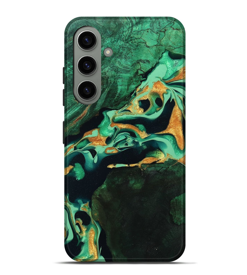 Galaxy S24 Plus Wood Live Edge Phone Case - Roland (Green, 799701)