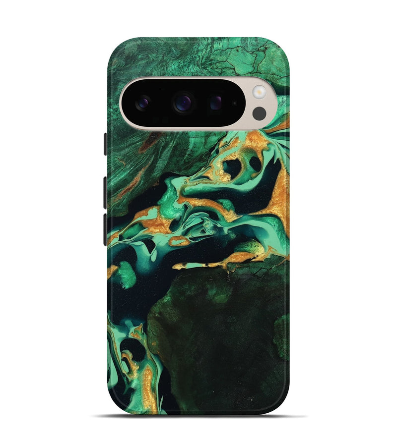 Pixel 10 Wood Live Edge Phone Case - Roland (Green, 799701)