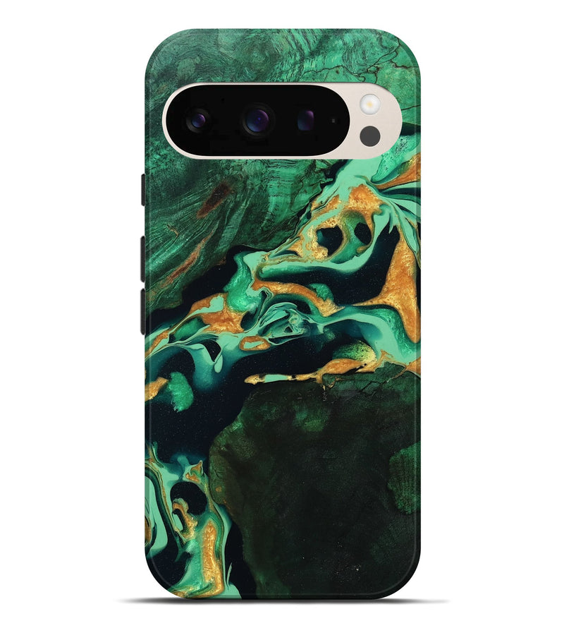 Pixel 10 Pro XL Wood Live Edge Phone Case - Roland (Green, 799701)