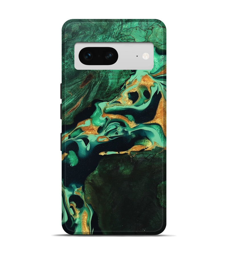 Pixel 7 Wood Live Edge Phone Case - Roland (Green, 799701)