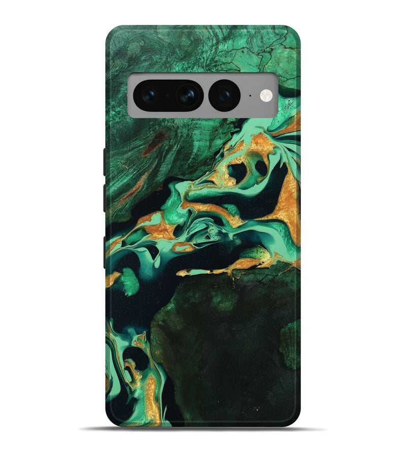 Pixel 7 Pro Wood Live Edge Phone Case - Roland (Green, 799701)
