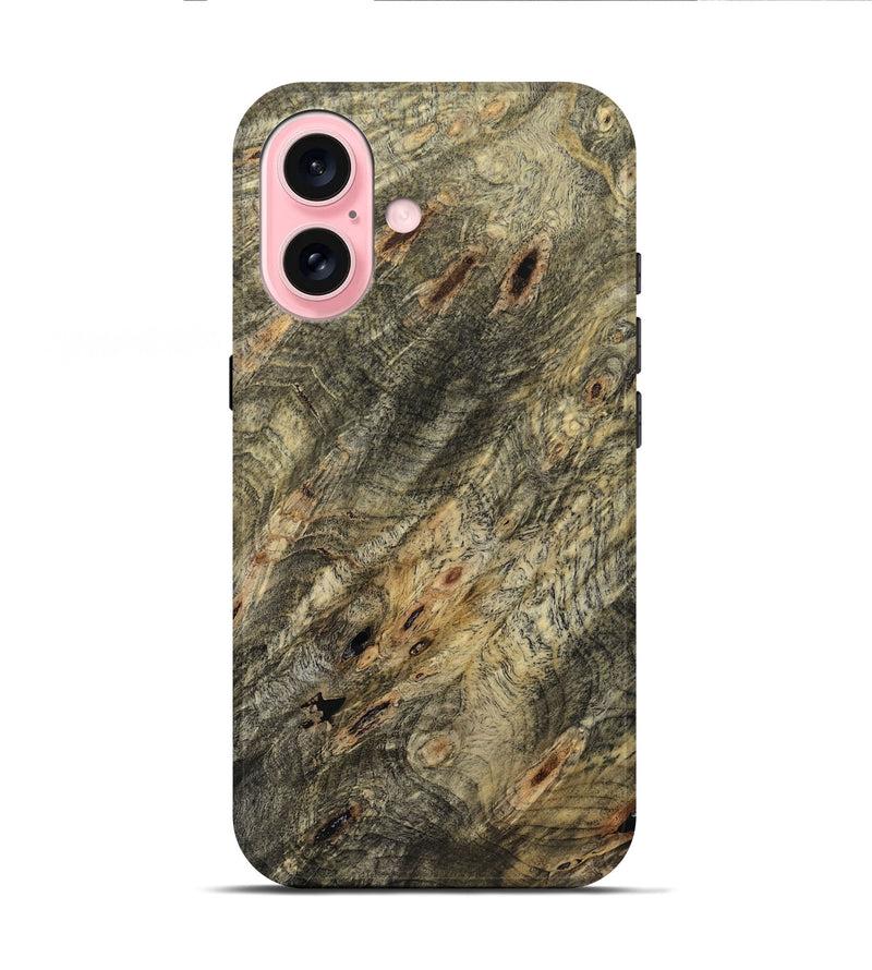 iPhone 16 Wood Live Edge Phone Case - Sanford (Wood Burl, 799702)