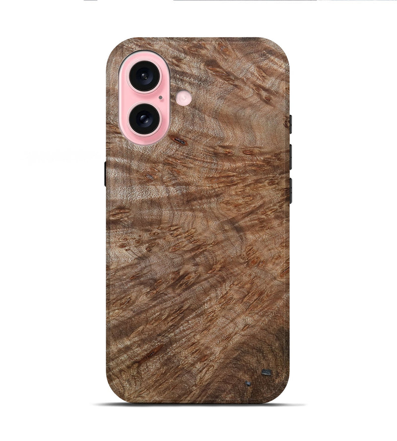 iPhone 16 Wood Live Edge Phone Case - Bodhi (Wood Burl, 799703)