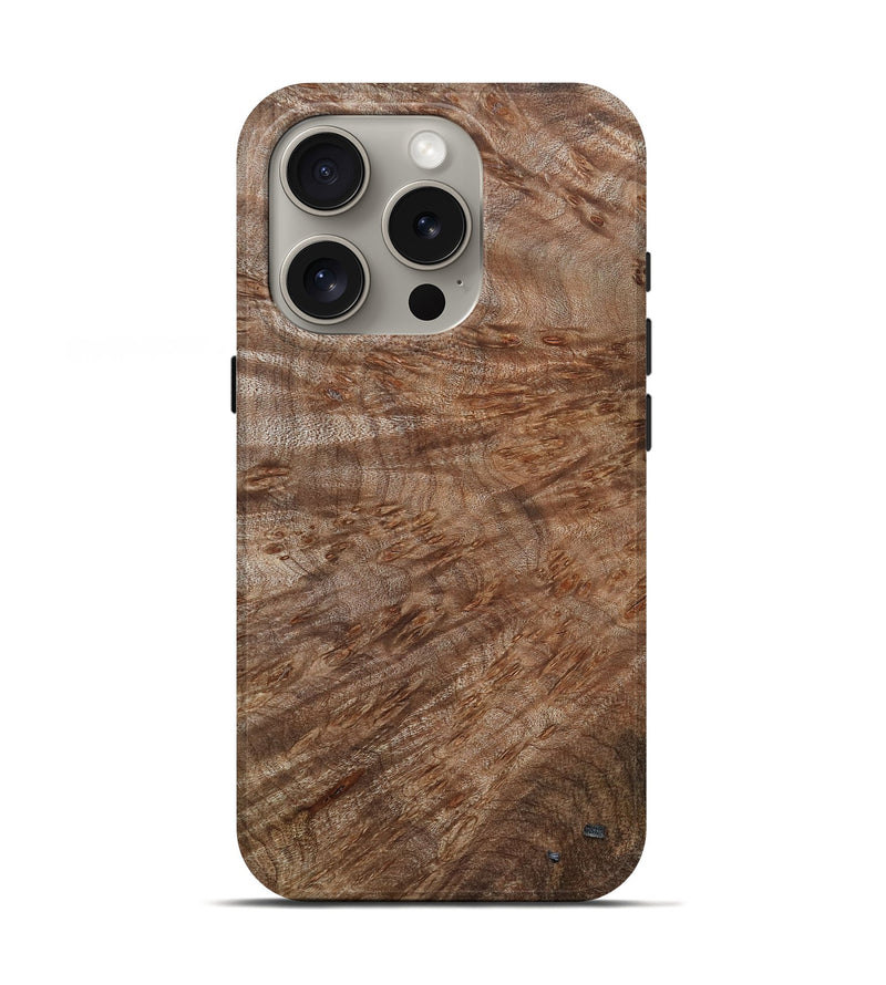 iPhone 16 Pro Wood Live Edge Phone Case - Bodhi (Wood Burl, 799703)