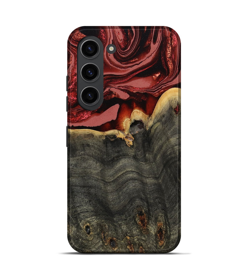Galaxy S23 Wood Live Edge Phone Case - Darleen (Red, 799706)