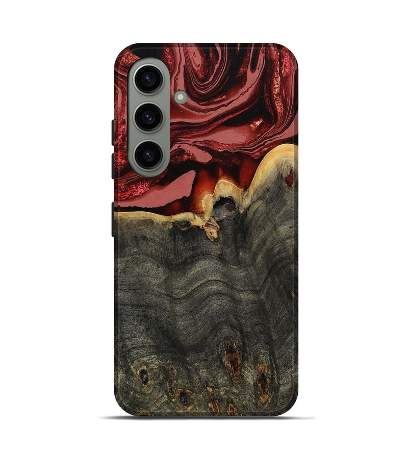 Galaxy S24 Wood Live Edge Phone Case - Darleen (Red, 799706)
