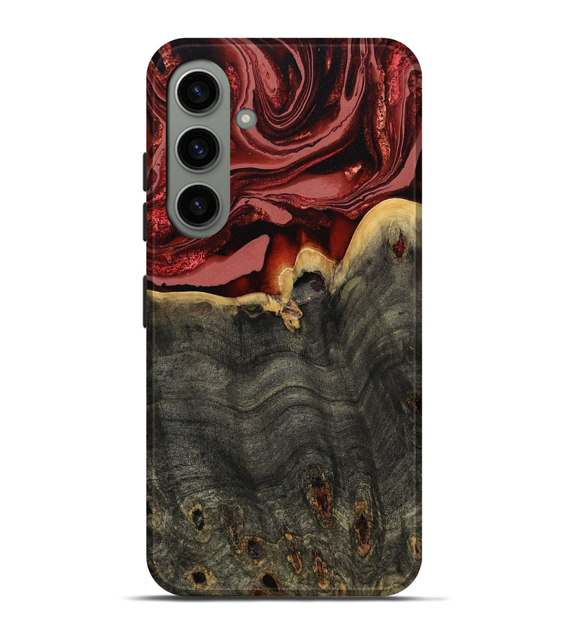 Galaxy S24 Plus Wood Live Edge Phone Case - Darleen (Red, 799706)