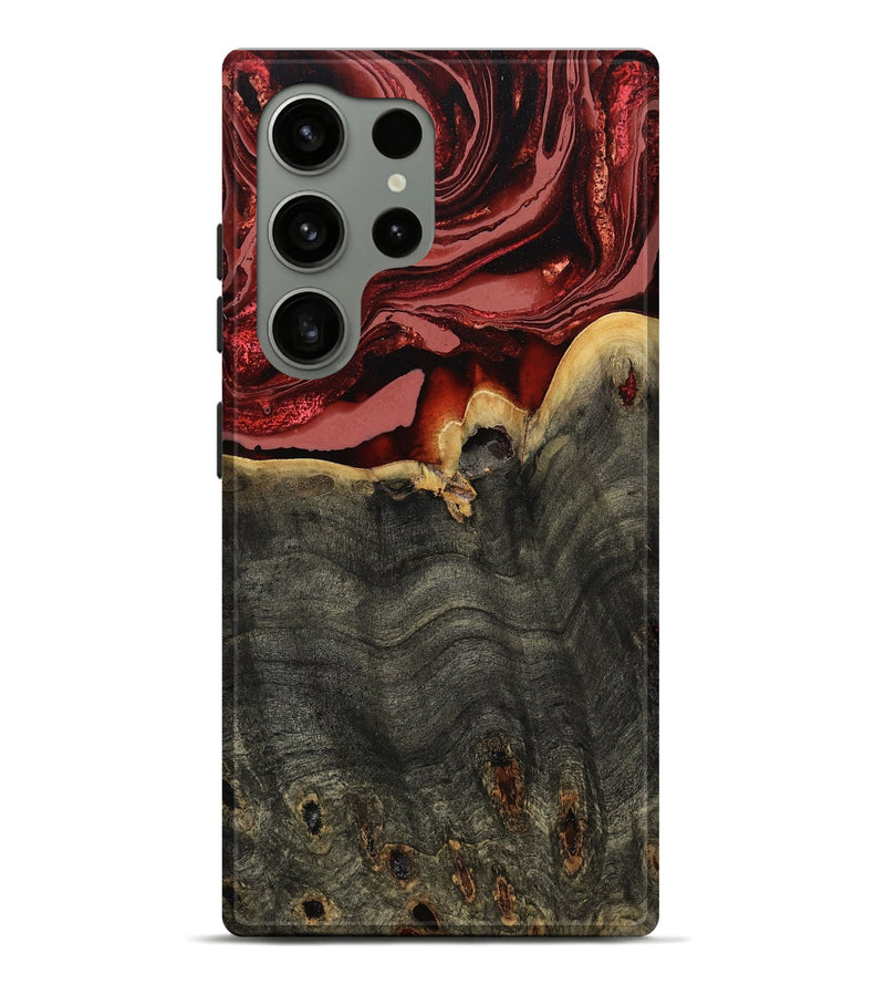 Galaxy S24 Ultra Wood Live Edge Phone Case - Darleen (Red, 799706)