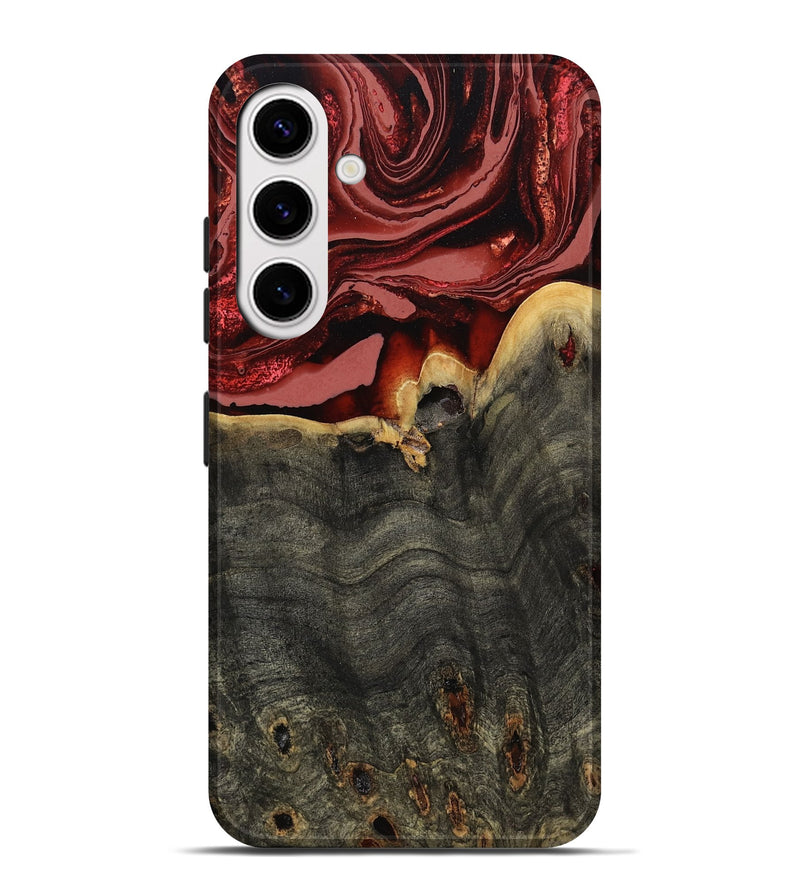 Galaxy S25 Plus Wood Live Edge Phone Case - Darleen (Red, 799706)