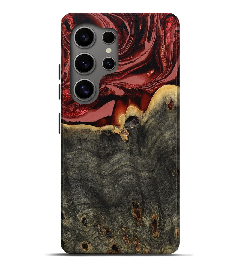 Galaxy S25 Ultra Wood Live Edge Phone Case - Darleen (Red, 799706)