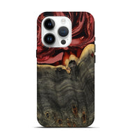 iPhone 15 Pro Wood Live Edge Phone Case - Darleen (Red, 799706)