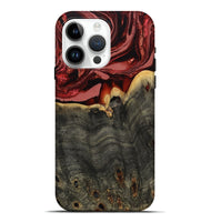 iPhone 15 Pro Max Wood Live Edge Phone Case - Darleen (Red, 799706)