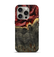 iPhone 16 Pro Wood Live Edge Phone Case - Darleen (Red, 799706)
