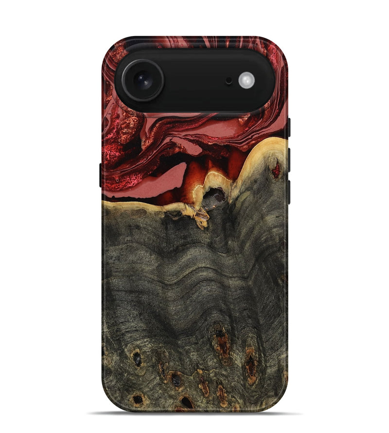 iPhone 17 Air Wood Live Edge Phone Case - Darleen (Red, 799706)