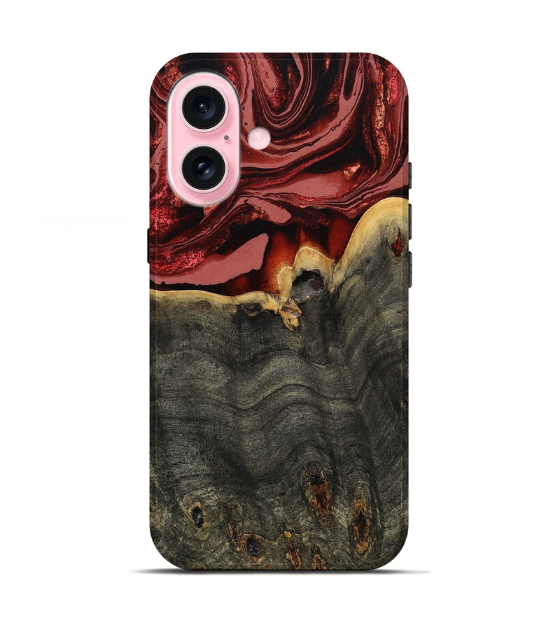 iPhone 17 Wood Live Edge Phone Case - Darleen (Red, 799706)
