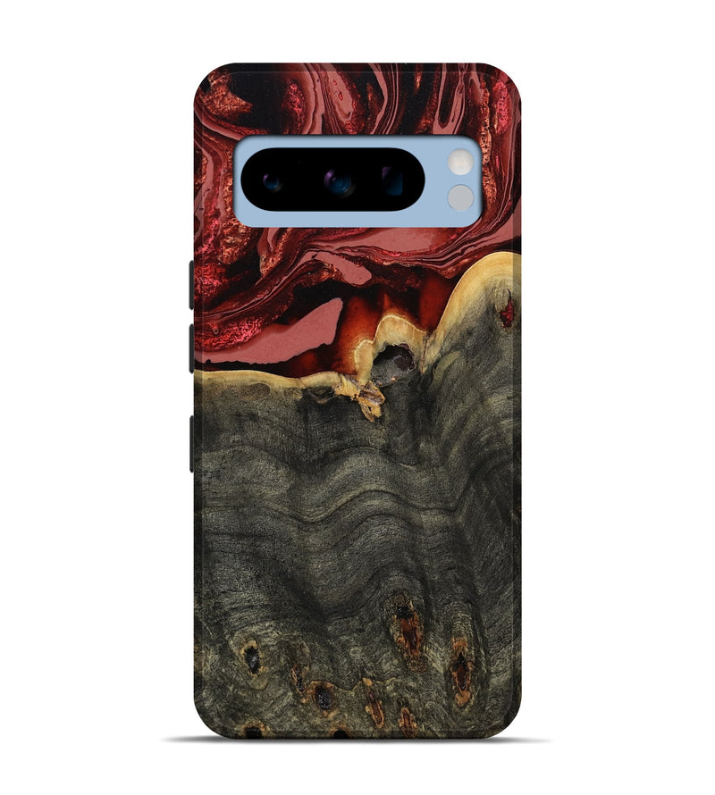 Pixel 8 Pro Wood Live Edge Phone Case - Darleen (Red, 799706)