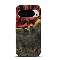 Pixel 9 Pro Wood Live Edge Phone Case - Darleen (Red, 799706)