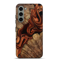 Galaxy S23 Plus Wood Live Edge Phone Case - Melisa (Red, 799707)