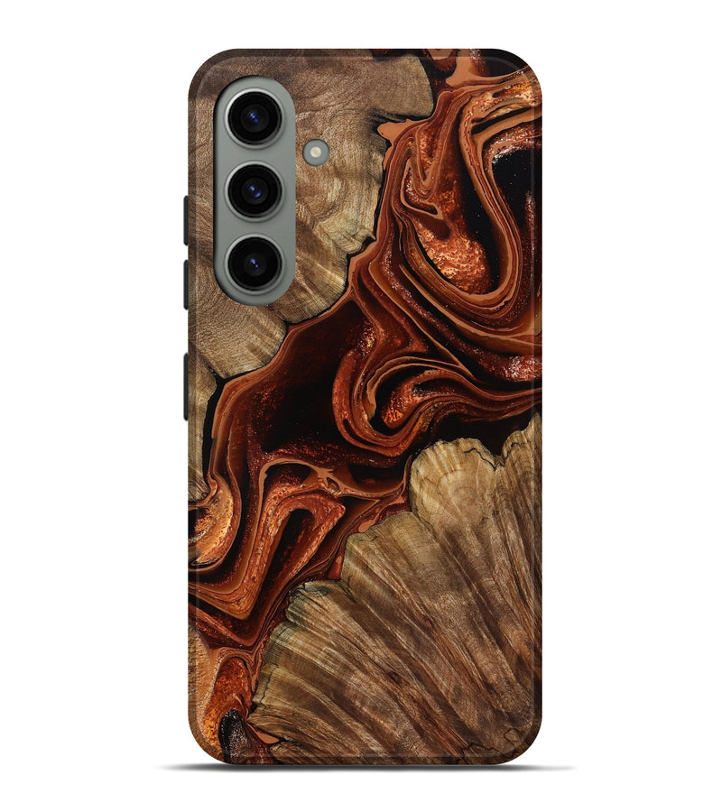 Galaxy S24 Plus Wood Live Edge Phone Case - Melisa (Red, 799707)