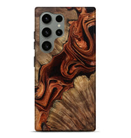 Galaxy S24 Ultra Wood Live Edge Phone Case - Melisa (Red, 799707)