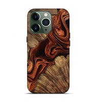 iPhone 13 Pro Wood Live Edge Phone Case - Melisa (Red, 799707)