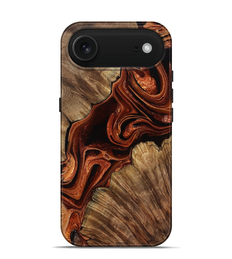 iPhone 17 Air Wood Live Edge Phone Case - Melisa (Red, 799707)
