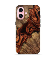 iPhone 17 Wood Live Edge Phone Case - Melisa (Red, 799707)
