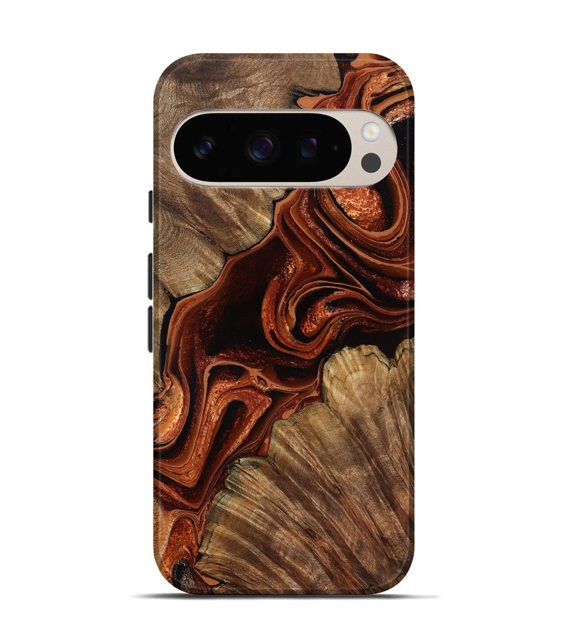 Pixel 10 Wood Live Edge Phone Case - Melisa (Red, 799707)