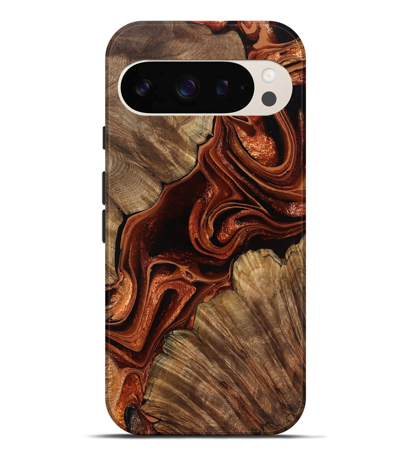 Pixel 10 Pro XL Wood Live Edge Phone Case - Melisa (Red, 799707)