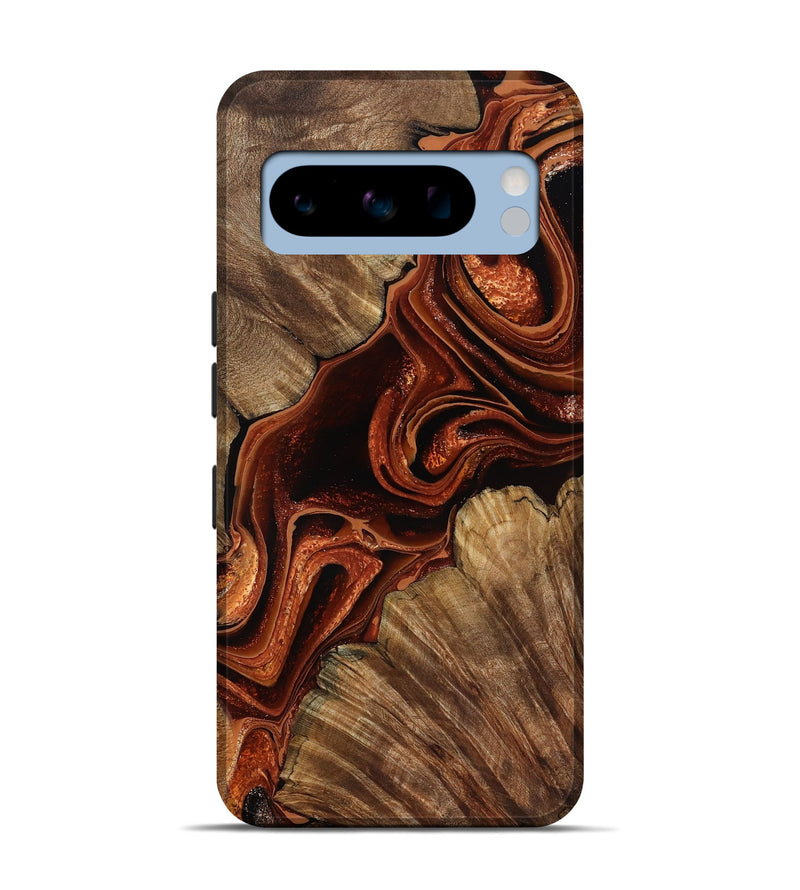 Pixel 8 Pro Wood Live Edge Phone Case - Melisa (Red, 799707)