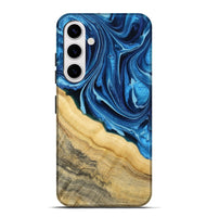 Galaxy S25 Plus Wood Live Edge Phone Case - Allison (Blue, 799708)